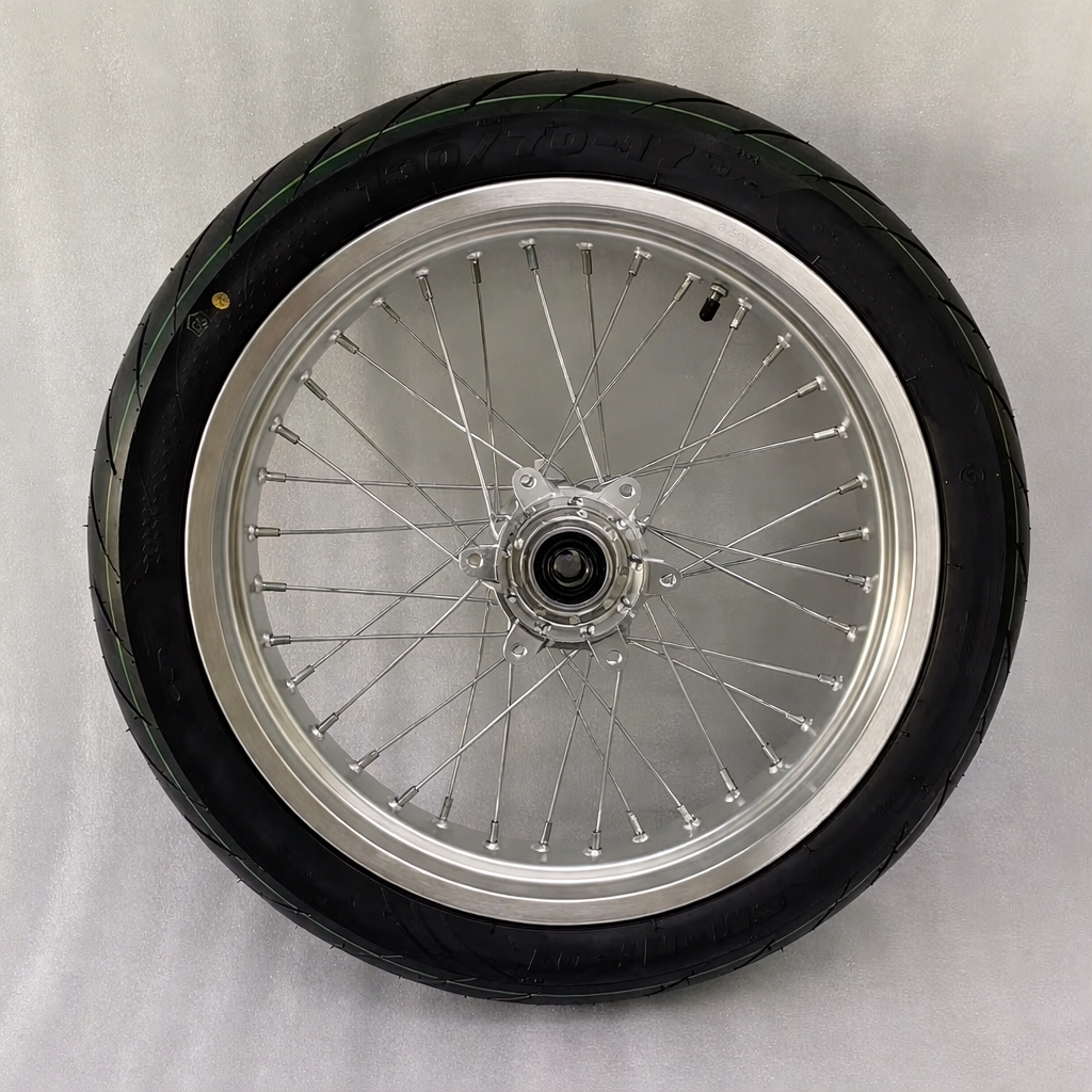 Chrome ultra bee super moto wheel set