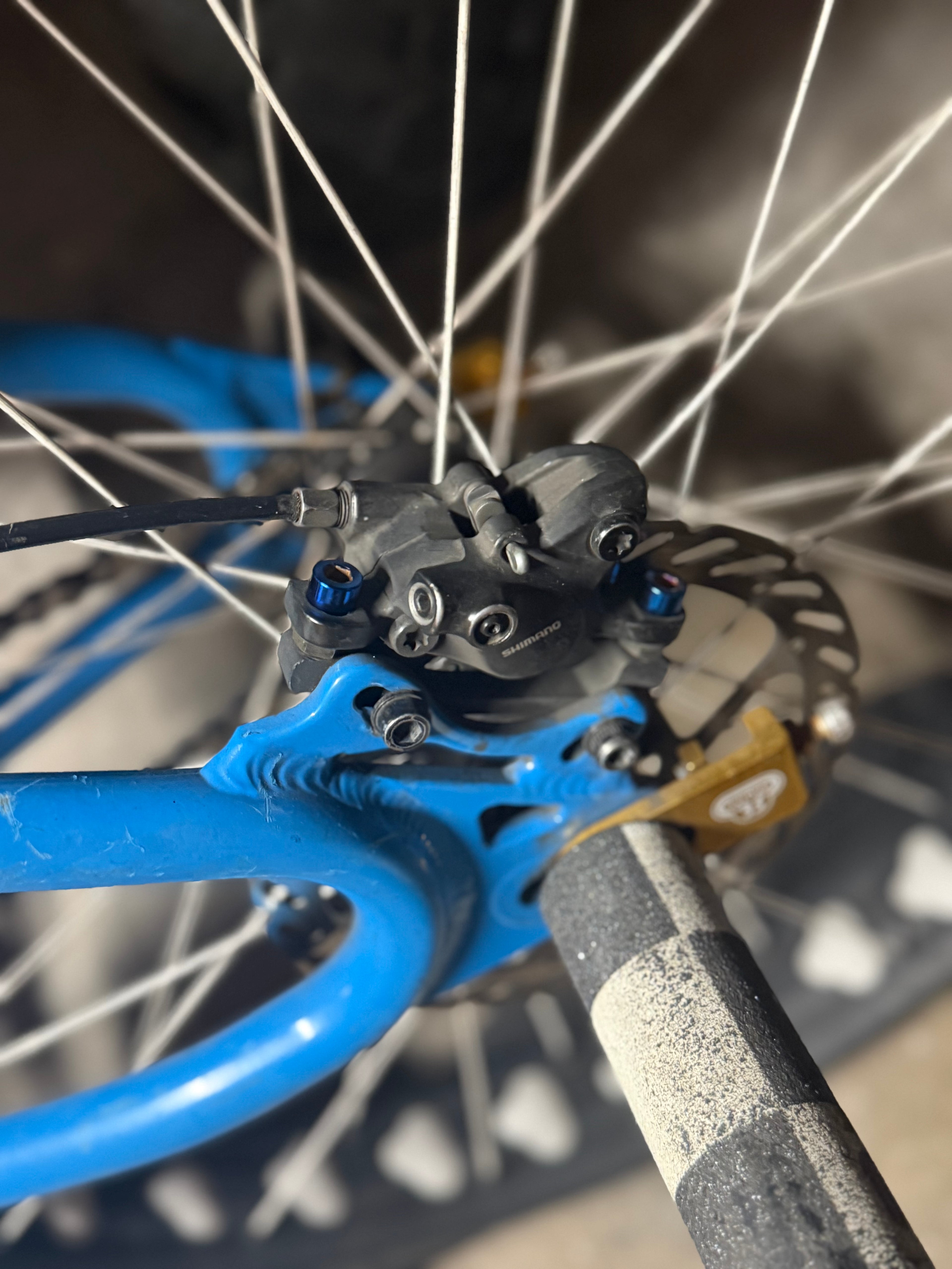 Pedal Bike Brake Mount Titanium